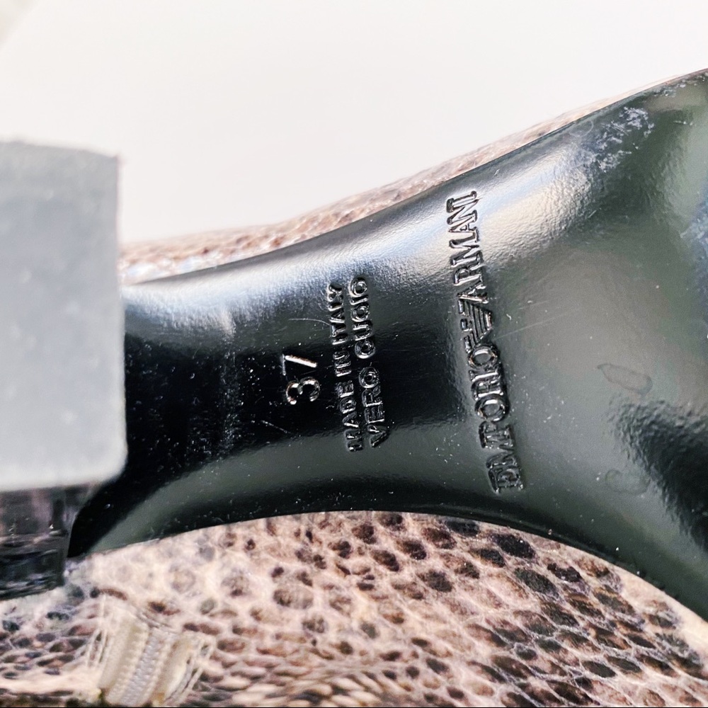 ᴇᴜᴄ ʀᴇᴀʟ ᴘʏᴛʜᴏɴ-ꜱᴋɪɴ ʙᴏᴏᴛꜱ Emporio Armani - Picture 16 of 17